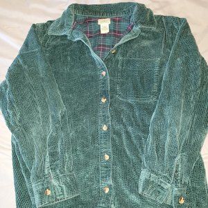 L.L. Bean Corduroy Button Up Jacket